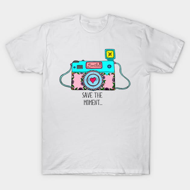 Retro camera T-Shirt by GerganaR